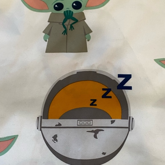 Star Wars - Mandolorian Baby Yoda flat sheet for twin bed - Picture 2 of 4